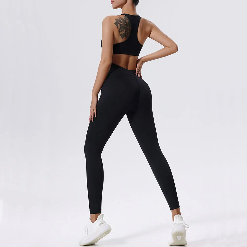 Women's Tracksuit  Zipper Jumpsuits One Piece Workout Clothes
