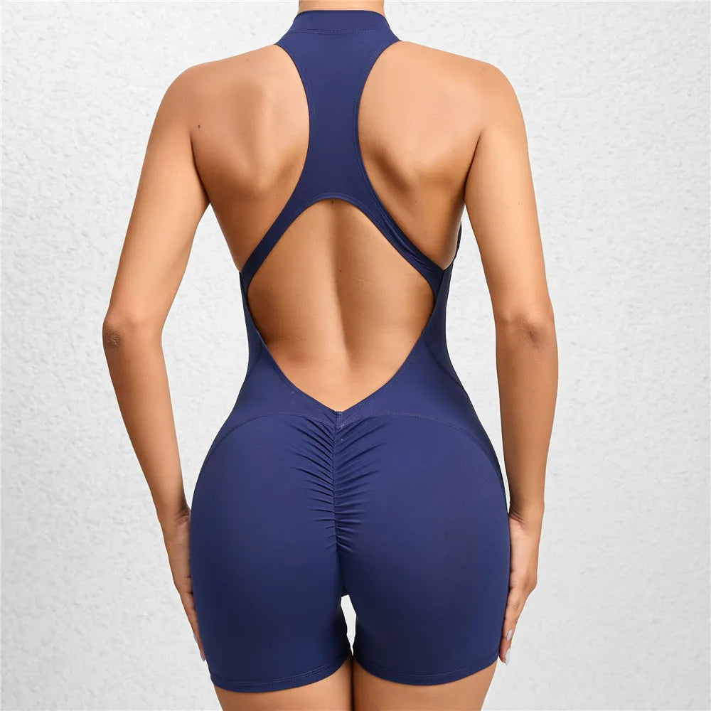 One Piece Yoga Jumpsuit with Leggings for Stylish Gym and Workout Performance