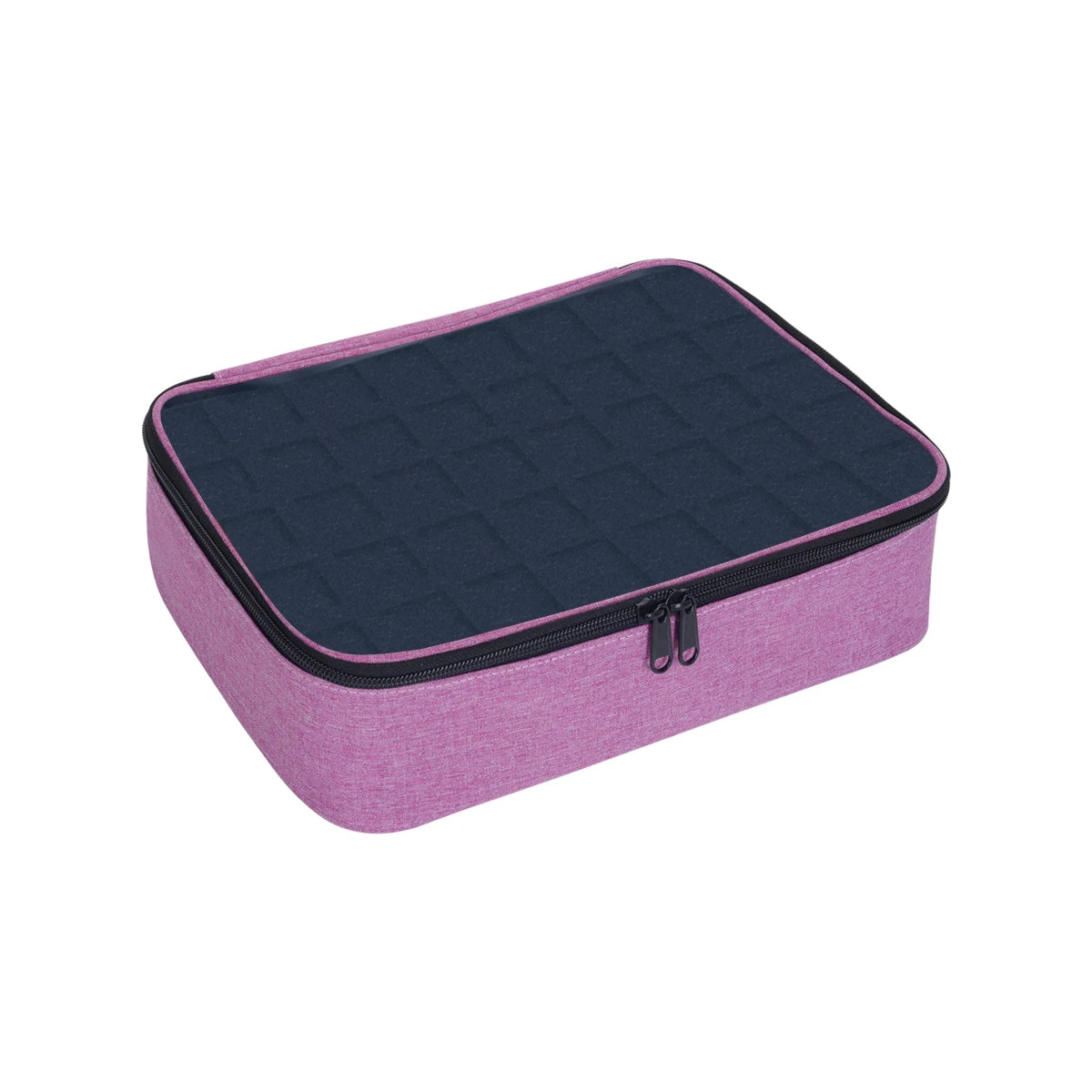 40 Bottle Nail Polish Storage Bag- Portable Multi-Color Handheld Cosmetic Case, Holds Up to 40 (15ml) Bottles, Nail Drill Organizer.