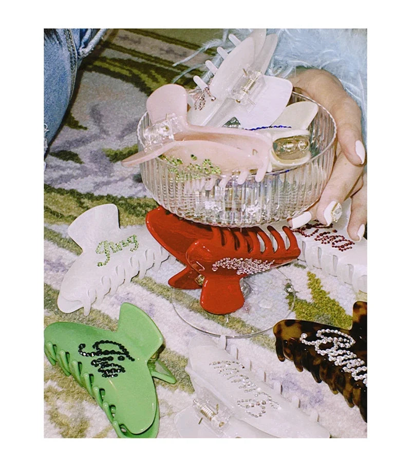 Handmade Personalized Word Hairpins – Custom Name, Letter & Number Hair Clips, Barrettes & Claw Clips for Women