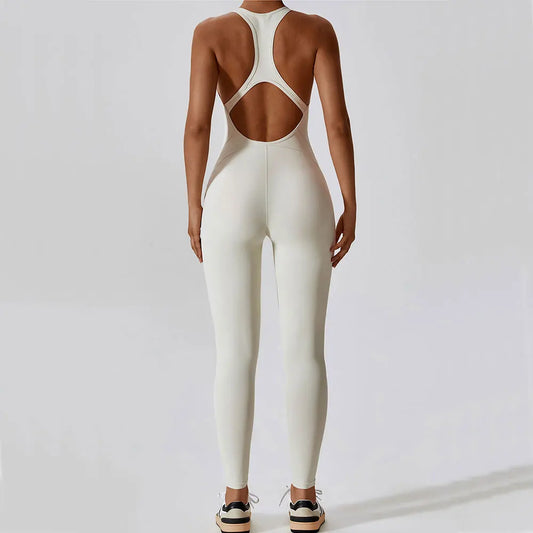Women's Yoga Jumpsuit - Fitness Activewear Bodysuit for Gym, Pilates & Workout