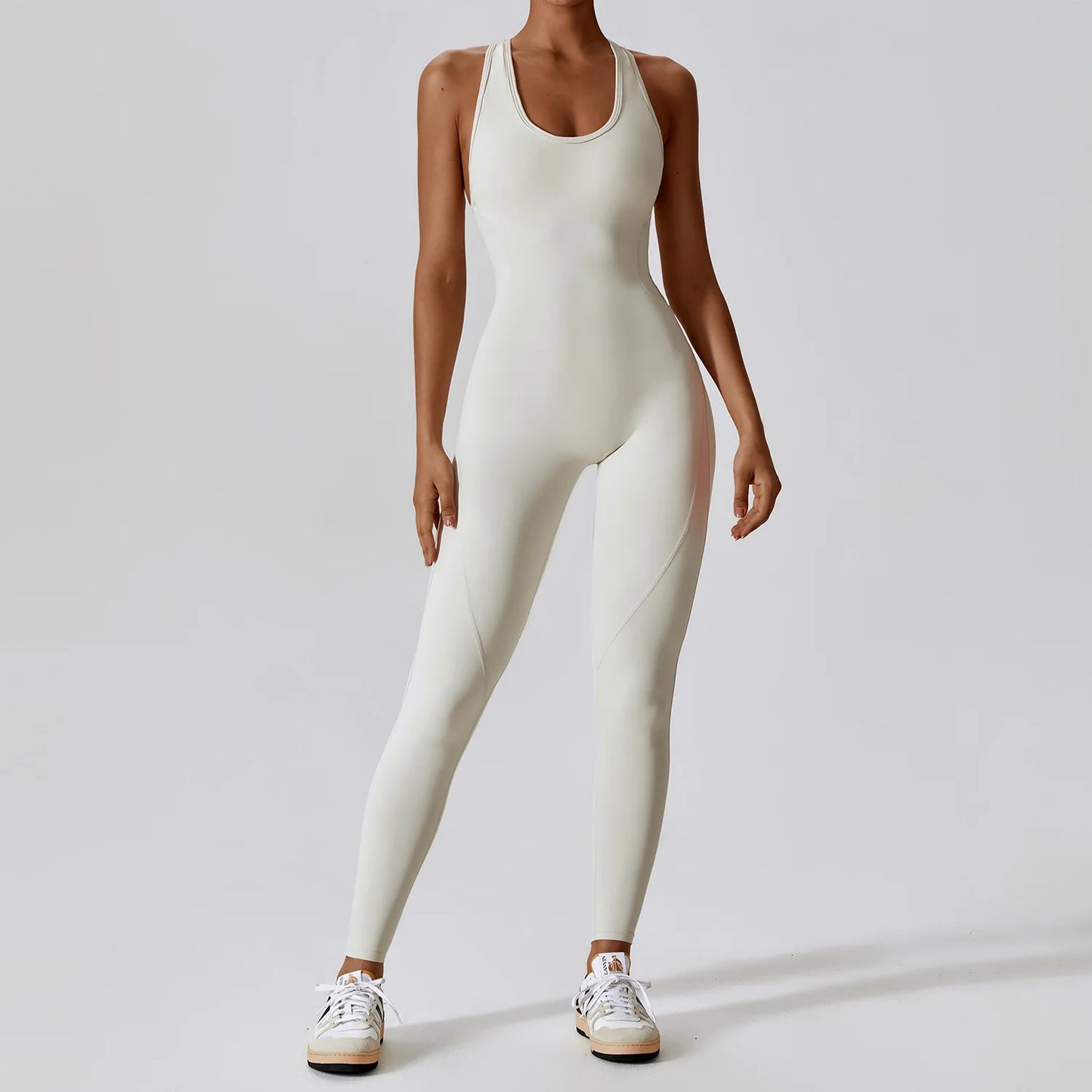 Gym Jumpsuit Backless Buttery-Soft One-Piece