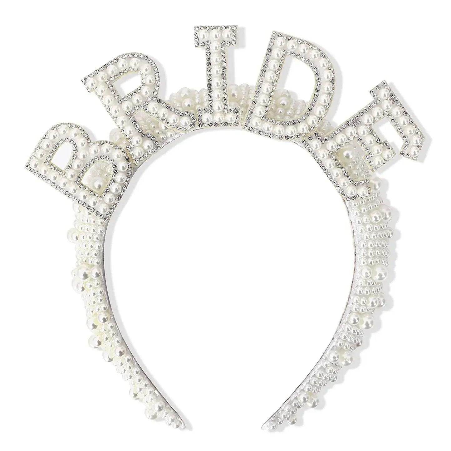 Bride to be Pearl Crown Headband