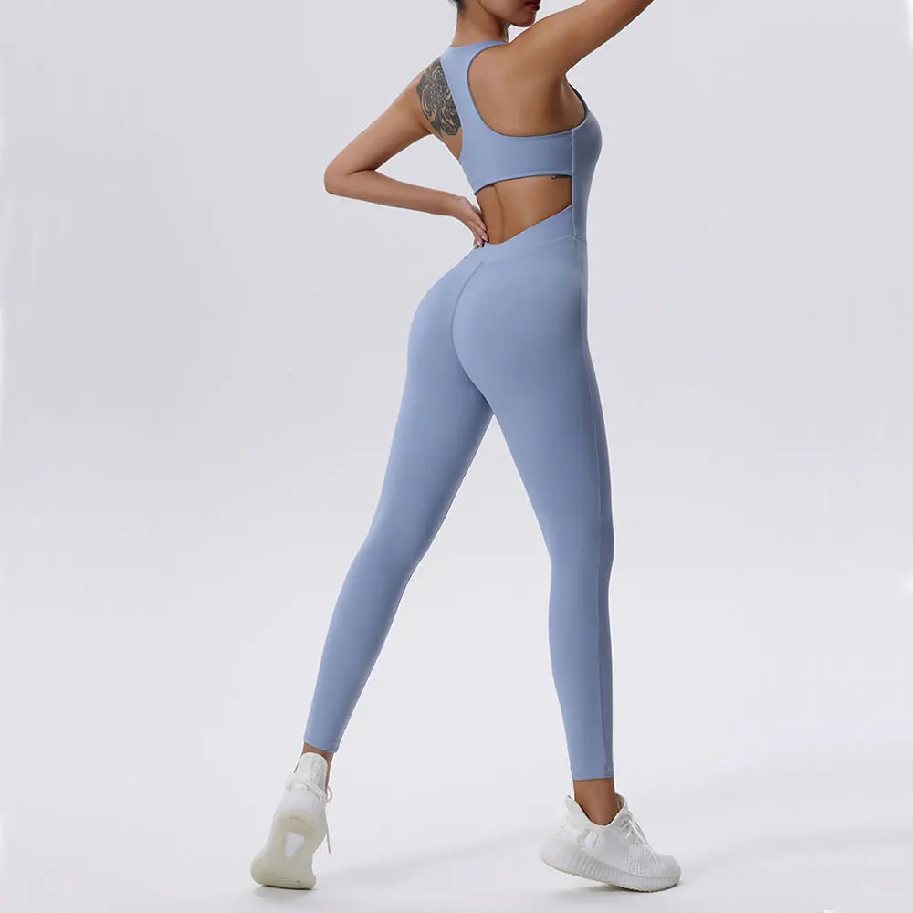 Women's Tracksuit  Zipper Jumpsuits One Piece Workout Clothes