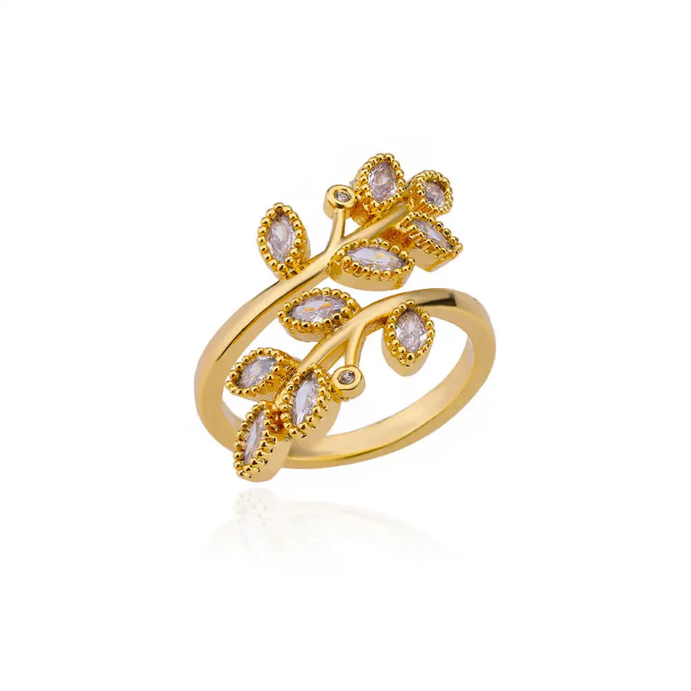 Pink-Gold Tone Rings for Women - Waterproof Stainless Steel Aesthetic Wedding Costume Jewelry