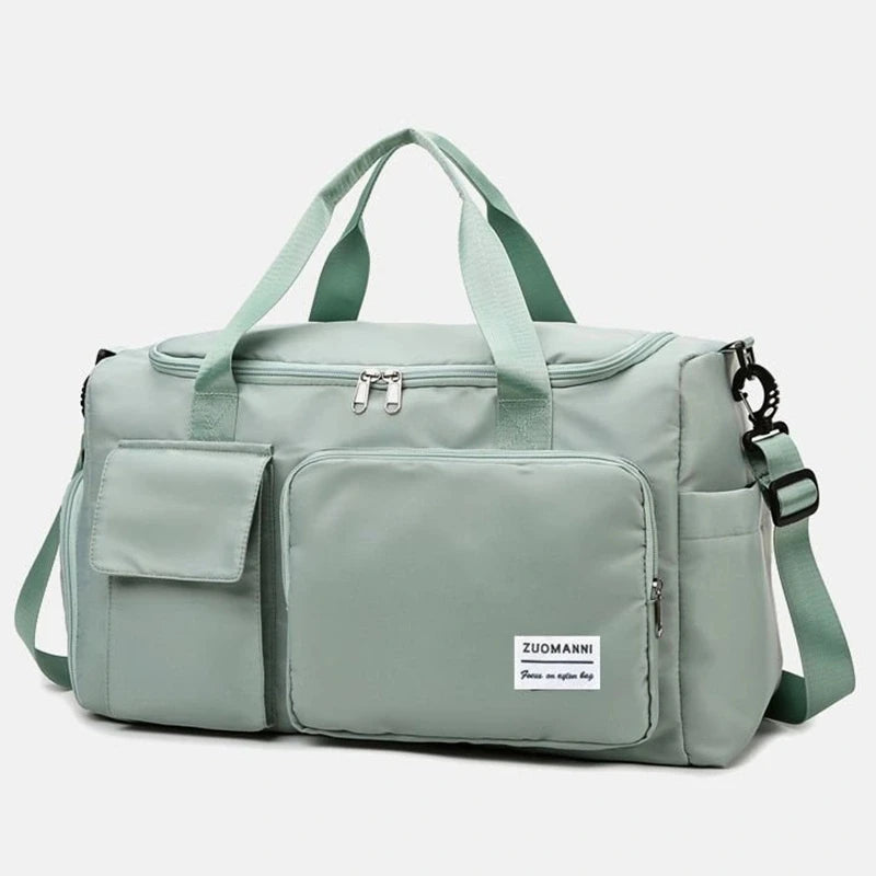 Large Capacity Weekender Travel Bag - Carry-On Duffle with Shoe Compartment for Women, Overnight & Gym Use
