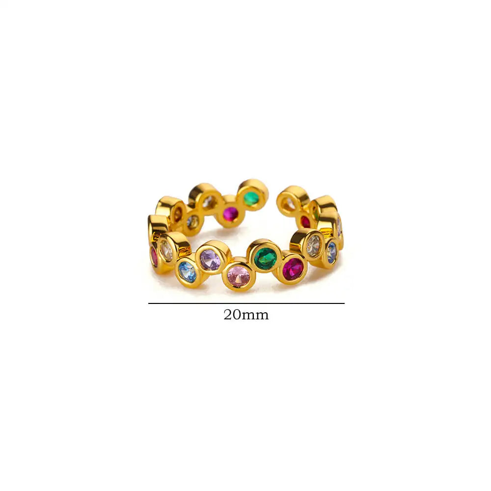 Pink-Gold Tone Rings for Women - Waterproof Stainless Steel Aesthetic Wedding Costume Jewelry