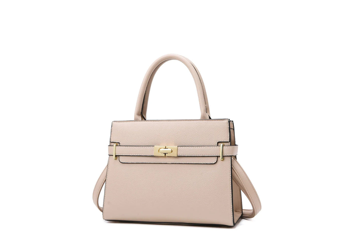 Women's soft leather square bucket bag